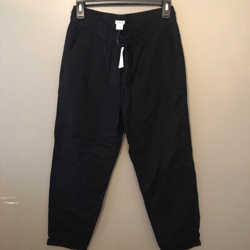 J.Crew Black Linen Pants